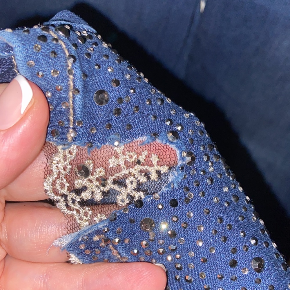 Frank Lyman ⚜️ Lace and Sparkle Jeans - Picture 7 of 7